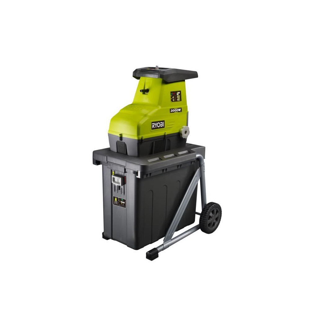 RYOBI - Broyeur de végétaux 3000 W - broyage par cylindre - silencie RYOBI - Broyeur de végétaux 3000 W - broyage par cylindre - silencie