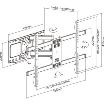 Support mobile pour téléviseur 37 - 80 - Stell - SHO 5630