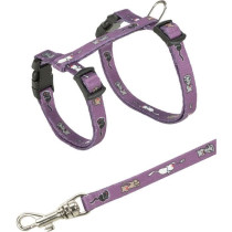 Junior harnais chaton avec laisse - TRIXIE - Motif chat - 21–33 cm /