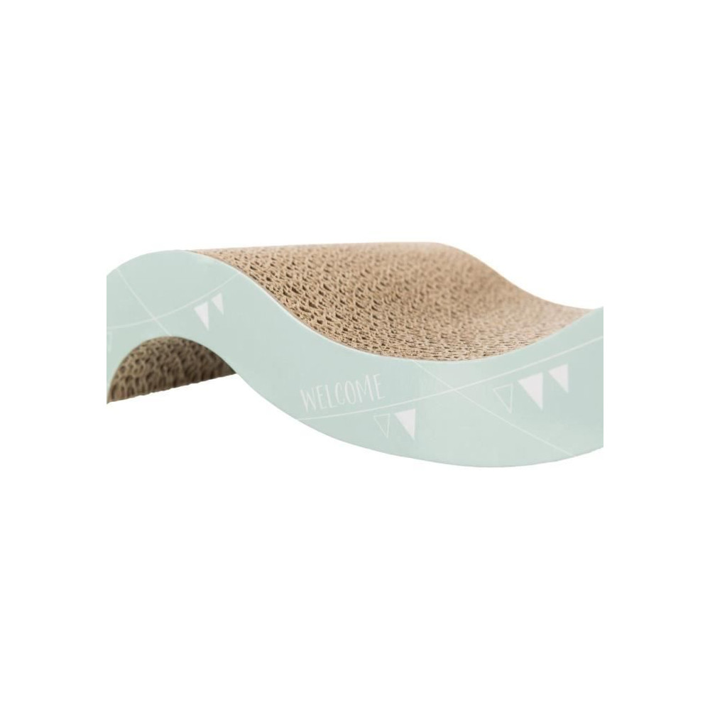 Junior griffoir vague - TRIXIE - 38 x 7 x 18 cm - Mauve / Menthe Junior griffoir vague - TRIXIE - 38 x 7 x 18 cm - Mauve / Menthe