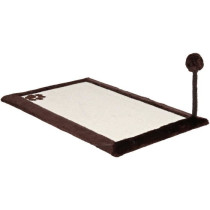 Tapis griffoir avec jouet - TRIXIE - Tapis en sisal / Peluche - 70 x 4