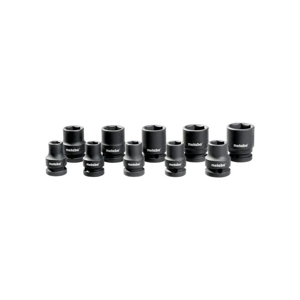 Jeu de clés a douille 1/2'' antichoc - METABO - Accessoires de compre Jeu de clés a douille 1/2'' antichoc - METABO - Accessoires de compre