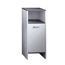 Armoire de toilette Blanc/Argent fumée, 32 x 82 x 99 cm