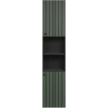 Colonne de salle de bain - Décor chene - L40 x H186 x P31cm - PURE BL