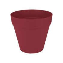 Pot de fleur - Elho - Loft Urban Rond - Roues 50 - Rouge - L 49 x B 48