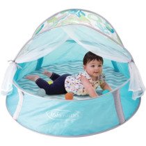 Aire de jeu évolutive a balles 3 en 1 avec canopy anti UV et moustiqu