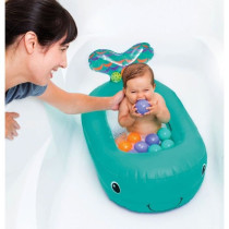 Baignoire baleine gonflable - Avec balles de jeu et thermometre intég