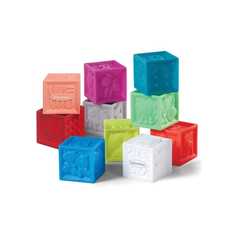 Sac vinyl avec 10 cubes souples - INFANTINO - 206711 - Sensoriels Sac vinyl avec 10 cubes souples - INFANTINO - 206711 - Sensoriels