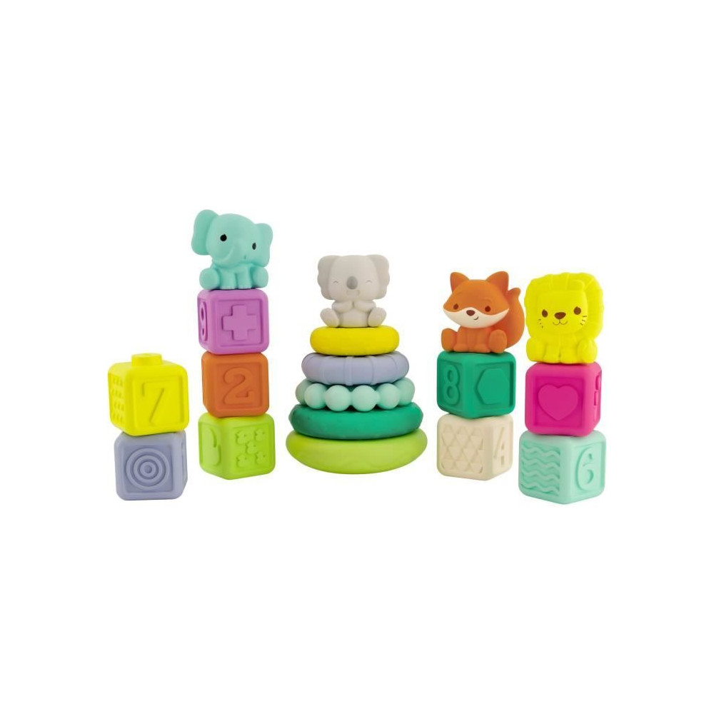Coffret de 20 pieces sensorielles - INFANTINO - 315222 - Empilables Coffret de 20 pieces sensorielles - INFANTINO - 315222 - Empilables