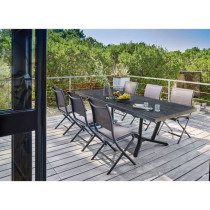Table de jardin - Rectangulaire - Extensible - Structure en aluminium