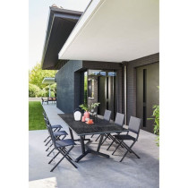 Table de jardin - Rectangulaire - Extensible - Structure en aluminium