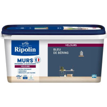 Déco murs boiseries & radiateurs bleu de béring velours - RIPOLIN -