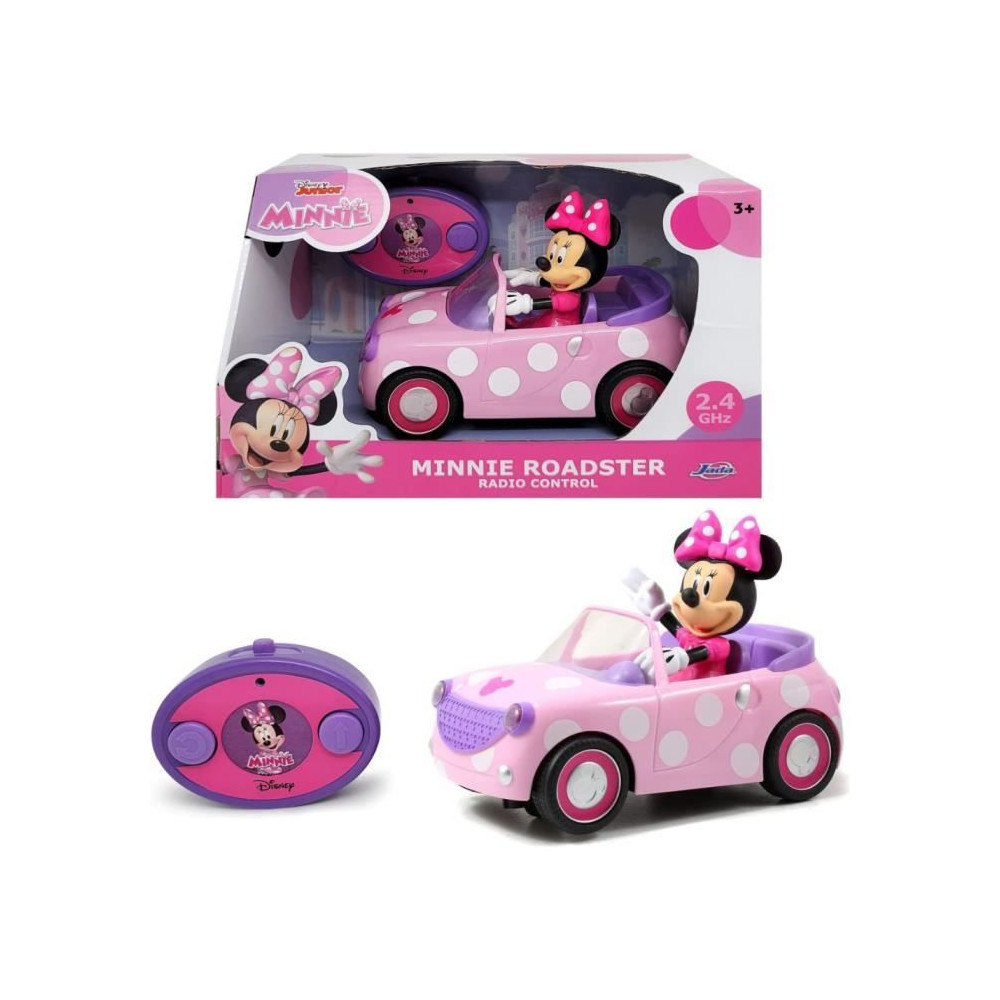 Cars - Voiture radiocommandée Majorette - Minnie - 1 figurine Minnie Cars - Voiture radiocommandée Majorette - Minnie - 1 figurine Minnie