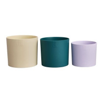 Pot de fleur - Elho - Lex Pott - Set 14 - Blanc Vert Violet - L 14 x B