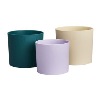 Pot de fleur - Elho - Lex Pott - Set 14 - Blanc Vert Violet - L 14 x B