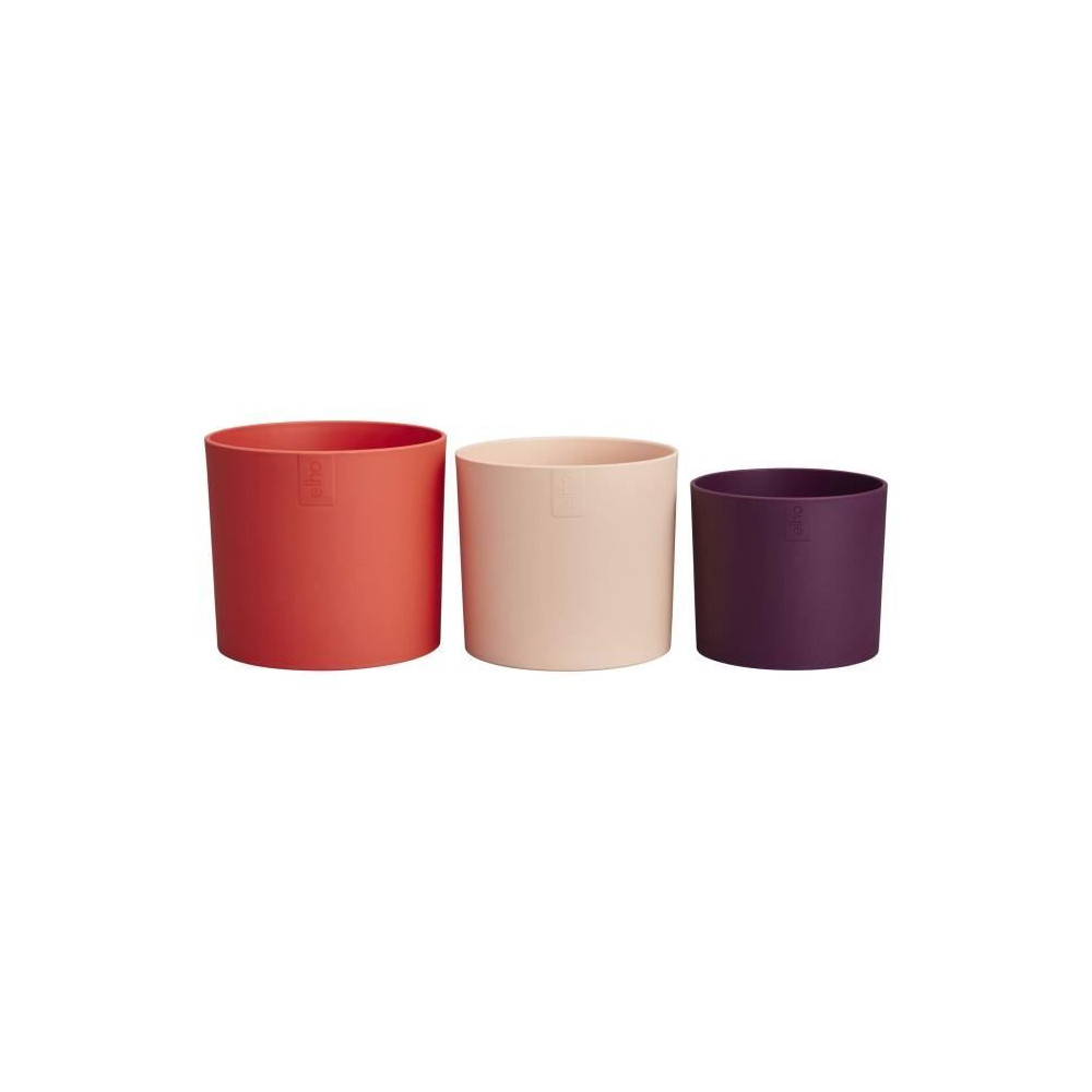 Pot de fleur - Elho - Lex Pott - Set 14 - Rouge Rose Violet - L 14 x B Pot de fleur - Elho - Lex Pott - Set 14 - Rouge Rose Violet - L 14 x B