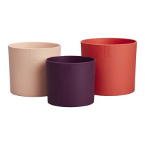 Pot de fleur - Elho - Lex Pott - Set 14 - Rouge Rose Violet - L 14 x B