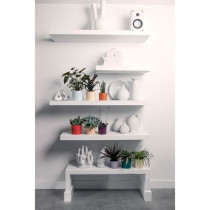 Pot de fleur - Elho - Lex Pott - Set 14 - Blanc Vert Violet - L 14 x B