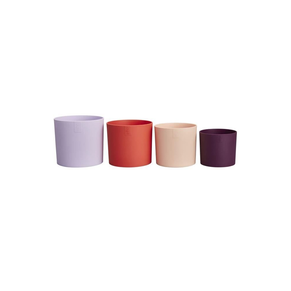 Pot de fleur - Elho - Lex Pott - Set 15 - Violet Rouge Rose Violet - L Pot de fleur - Elho - Lex Pott - Set 15 - Violet Rouge Rose Violet - L