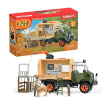 Gros camion de sauvetage d'animaux, coffret de jeu de 45 pieces avec 2