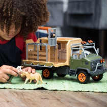 Gros camion de sauvetage d'animaux, coffret de jeu de 45 pieces avec 2