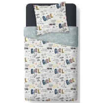 Housse de couette enfant 140x200 cm avec 1 taie d'oreiller 63x63 cm Pa
