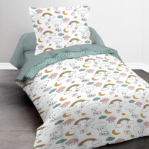 Parure de lit - RDC 1.15 - Housse de couette 140x200 cm et 1 taie d'or