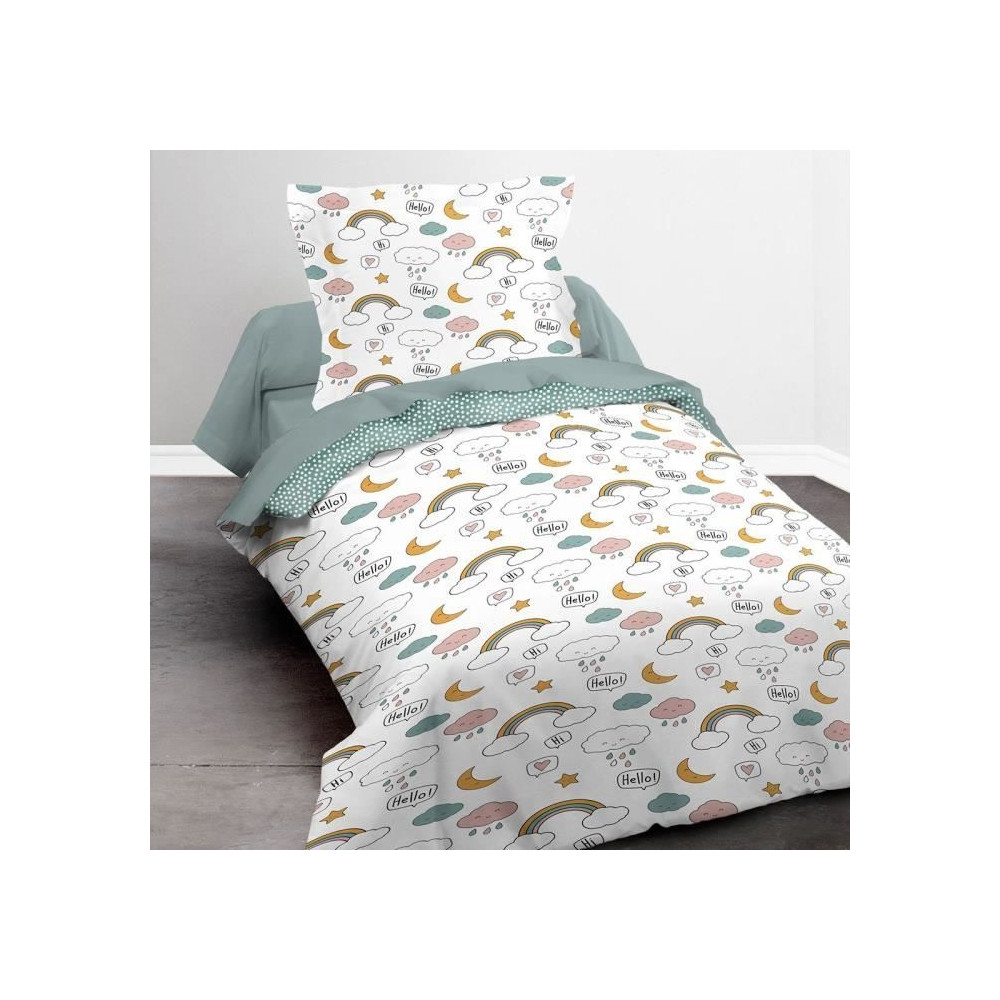 Parure de lit - RDC 1.15 - Housse de couette 140x200 cm et 1 taie d'or Parure de lit - RDC 1.15 - Housse de couette 140x200 cm et 1 taie d'or