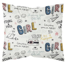 Housse de couette enfant 140x200 cm avec 1 taie d'oreiller 63x63 cm Pa