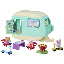 Peppa Pig, La caravane de Peppa avec 3 figurines et 6 accessoires, j