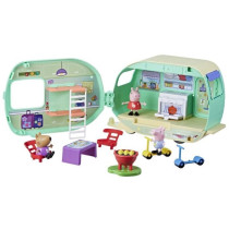 Peppa Pig, La caravane de Peppa avec 3 figurines et 6 accessoires, j