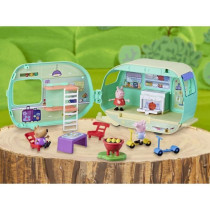 Peppa Pig, La caravane de Peppa avec 3 figurines et 6 accessoires, j