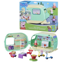 Peppa Pig, La caravane de Peppa avec 3 figurines et 6 accessoires, j