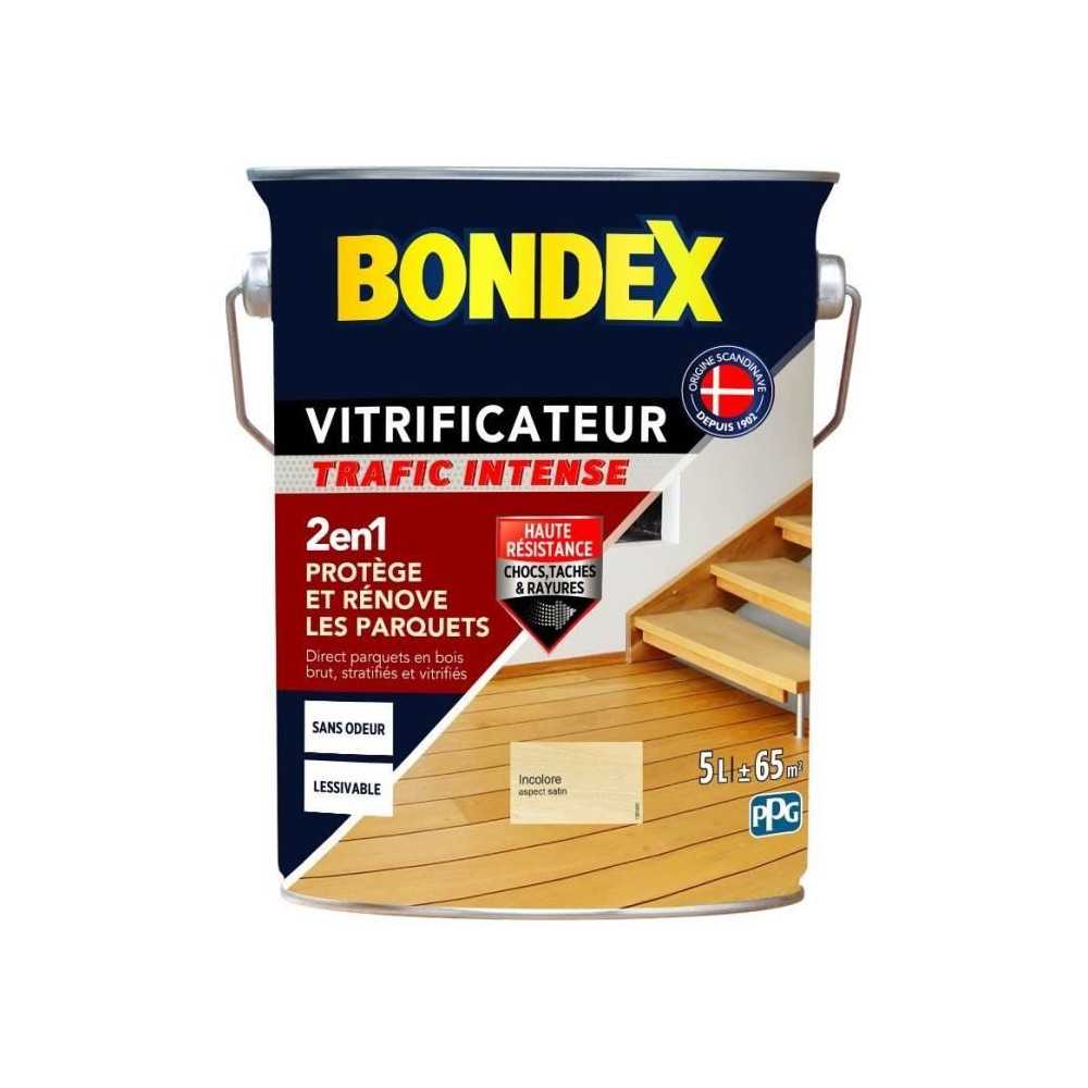 Vitrificateur trafic intense - BONDEX - Incolore satin - 5 L Vitrificateur trafic intense - BONDEX - Incolore satin - 5 L