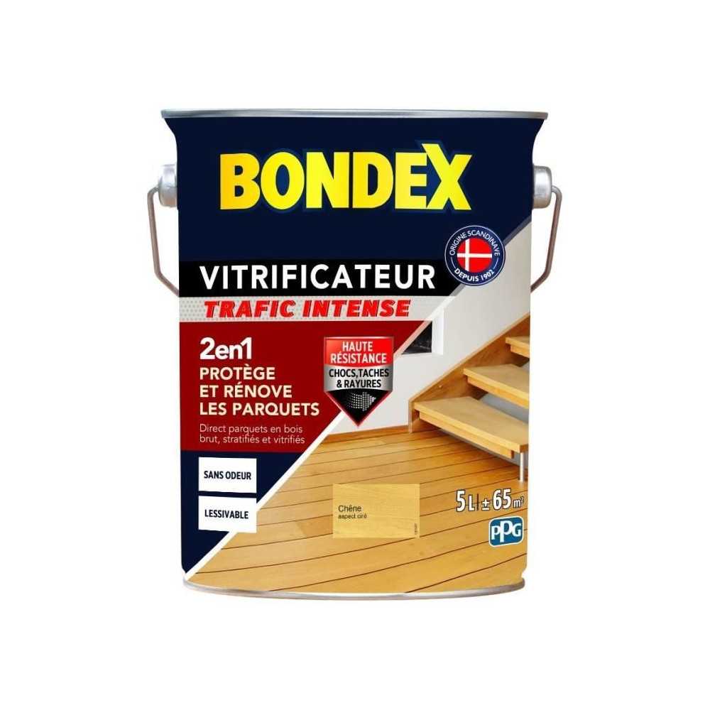 Vitrificateur trafic intense - BONDEX - Chene cire satin - 5 L Vitrificateur trafic intense - BONDEX - Chene cire satin - 5 L