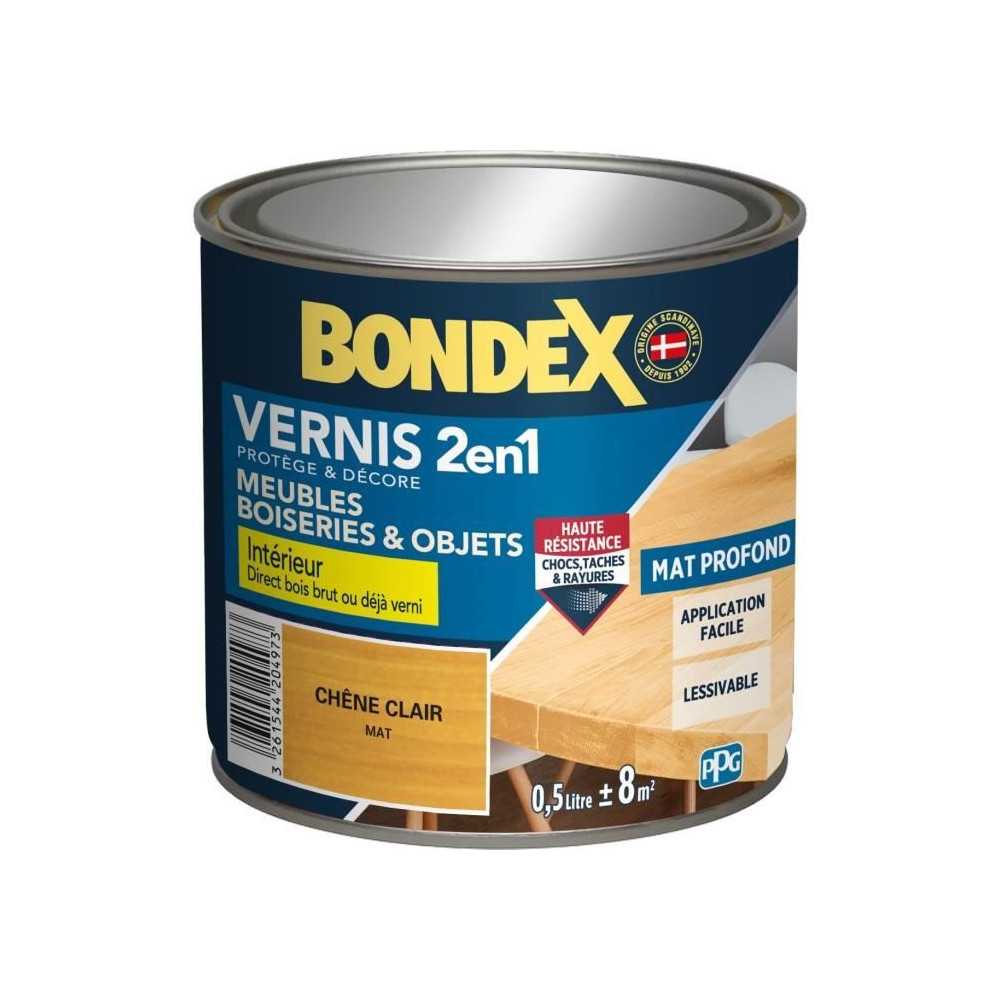 Vernis bois chene clair mat - BONDEX - 0,5 L Vernis bois chene clair mat - BONDEX - 0,5 L