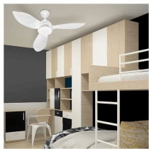 CORSICA Blanc- Ventilateur de plafond Ø116cm 70W + éclairage LED