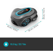 Tondeuse robot - GARDENA - Smart SILENO max 800 - Surface 800 m² - Du