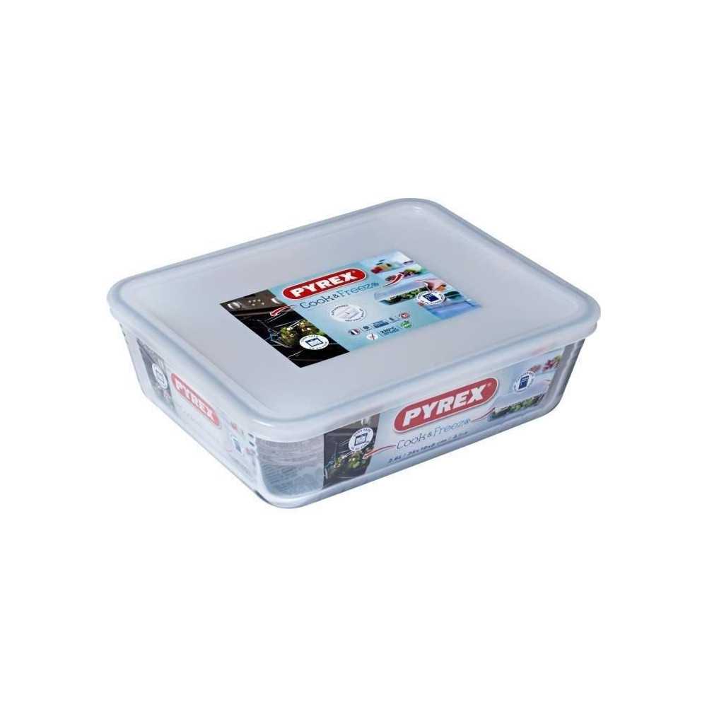 PYREX - 243P000/7046 - Plat rectangulaire avec couvercle - 25cm * 19 c PYREX - 243P000/7046 - Plat rectangulaire avec couvercle - 25cm * 19 c