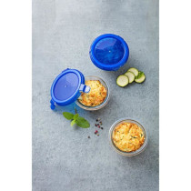 PYREX - COOK&GO - Boîte ronde en vere avec couvercle 11*6 cm