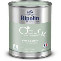 O'pur murs boiseries radiateurs vert palatino satin velouté - RIPOLIN