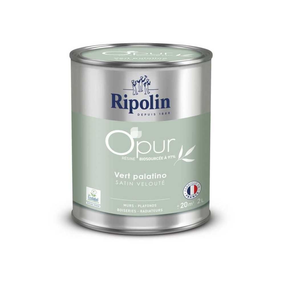 O'pur murs boiseries radiateurs vert palatino satin velouté - RIPOLIN O'pur murs boiseries radiateurs vert palatino satin velouté - RIPOLIN