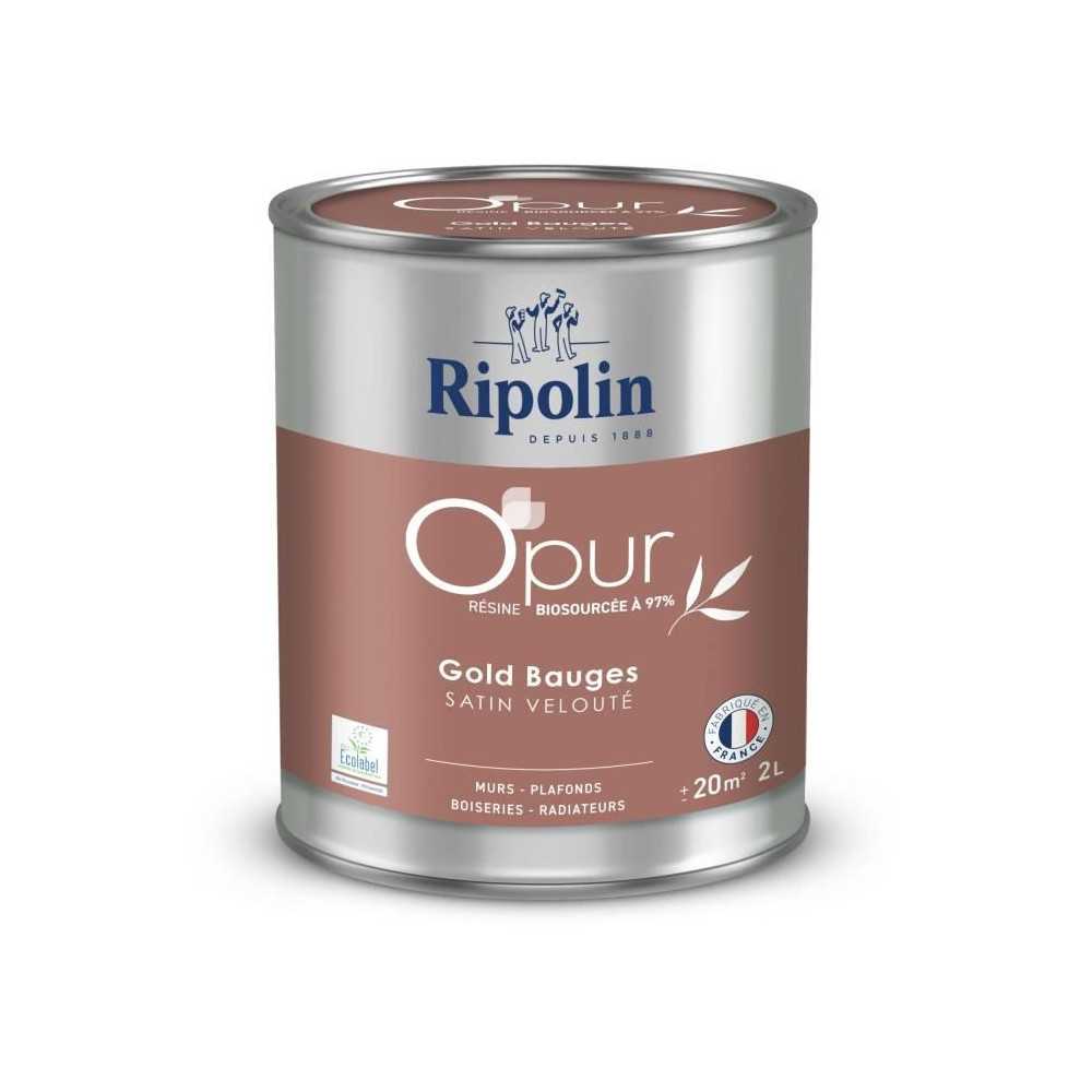 O'pur murs boiseries radiateurs gold bauges satin velouté - RIPOLIN - O'pur murs boiseries radiateurs gold bauges satin velouté - RIPOLIN -
