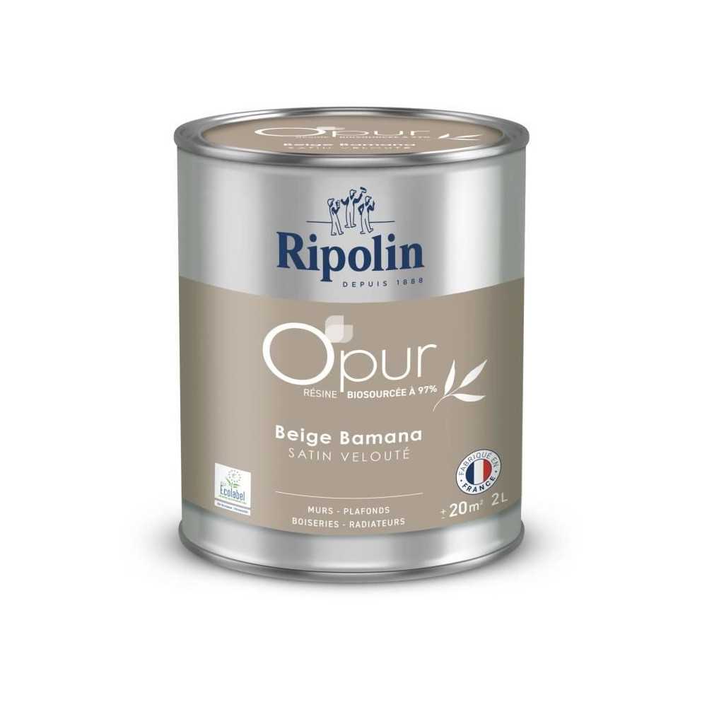 O'pur murs boiseries radiateurs beige bamana satin velouté - RIPOLIN O'pur murs boiseries radiateurs beige bamana satin velouté - RIPOLIN