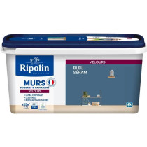 Déco murs boiseries & radiateurs bleu séram velours - RIPOLIN - 2,5