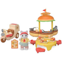 Jeu de Restauration - SYLVANIAN FAMILIES - Stand de Hamburgers - Papa