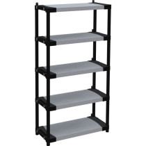 Étagere plastique - TOOD - 5 tablettes - Charge 80 kg - 80x40x171 cm