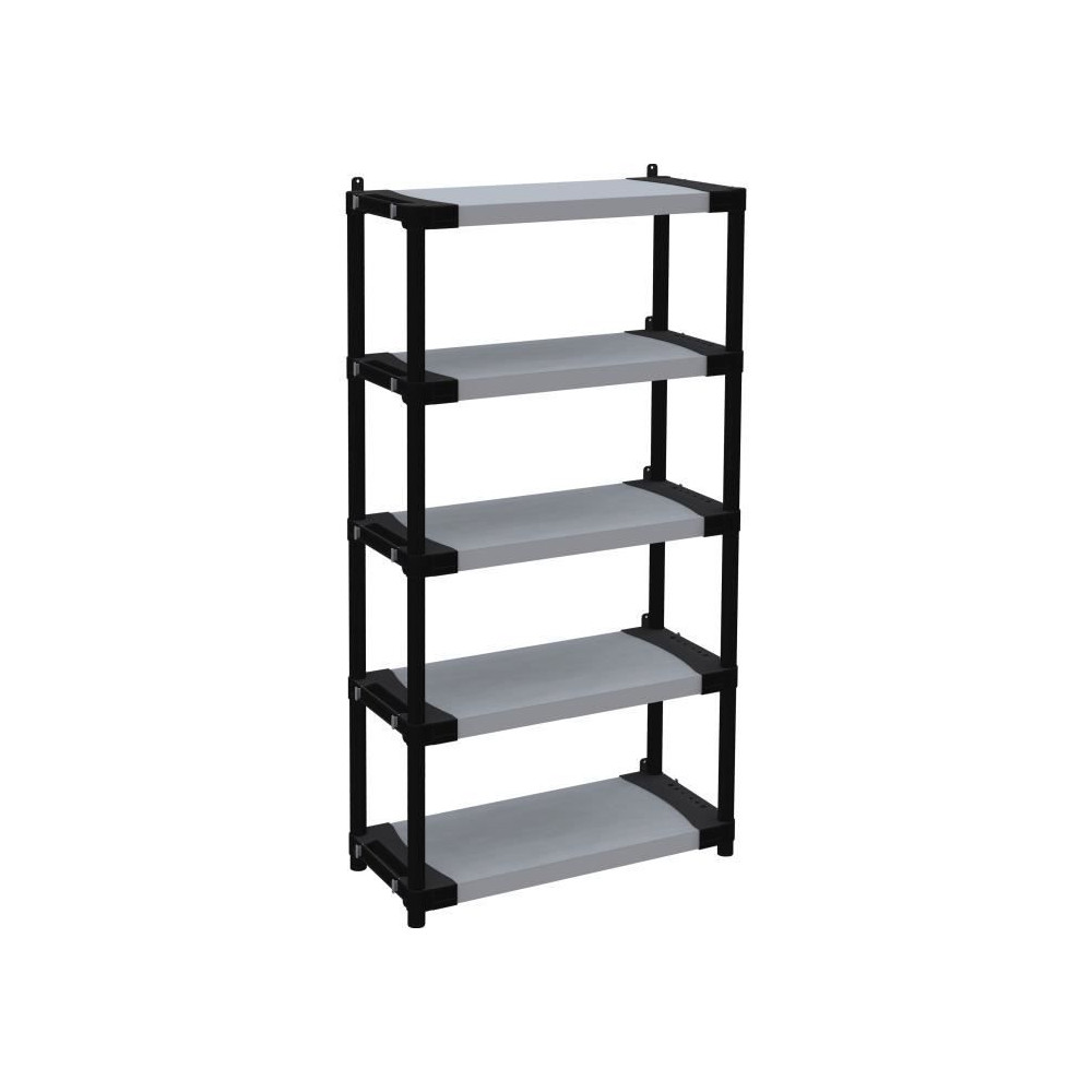 Étagere plastique - TOOD - 5 tablettes - Charge 80 kg - 80x40x171 cm Étagere plastique - TOOD - 5 tablettes - Charge 80 kg - 80x40x171 cm