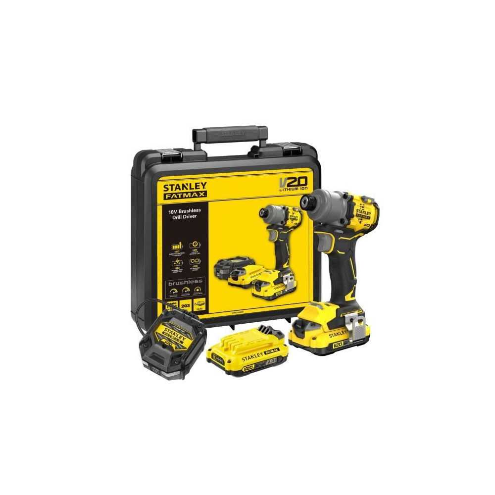 Visseuse a Impacts - STANLEY - SFMCF830D2K-QW - 203 Nm - 18V - 2 Batte