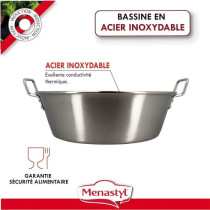 Bassine a confiture - MENASTYL - 4615452 - En acier inoxydable - 40,5